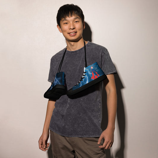 LAXUNIVERSE "Thor" Men’s high top canvas shoes