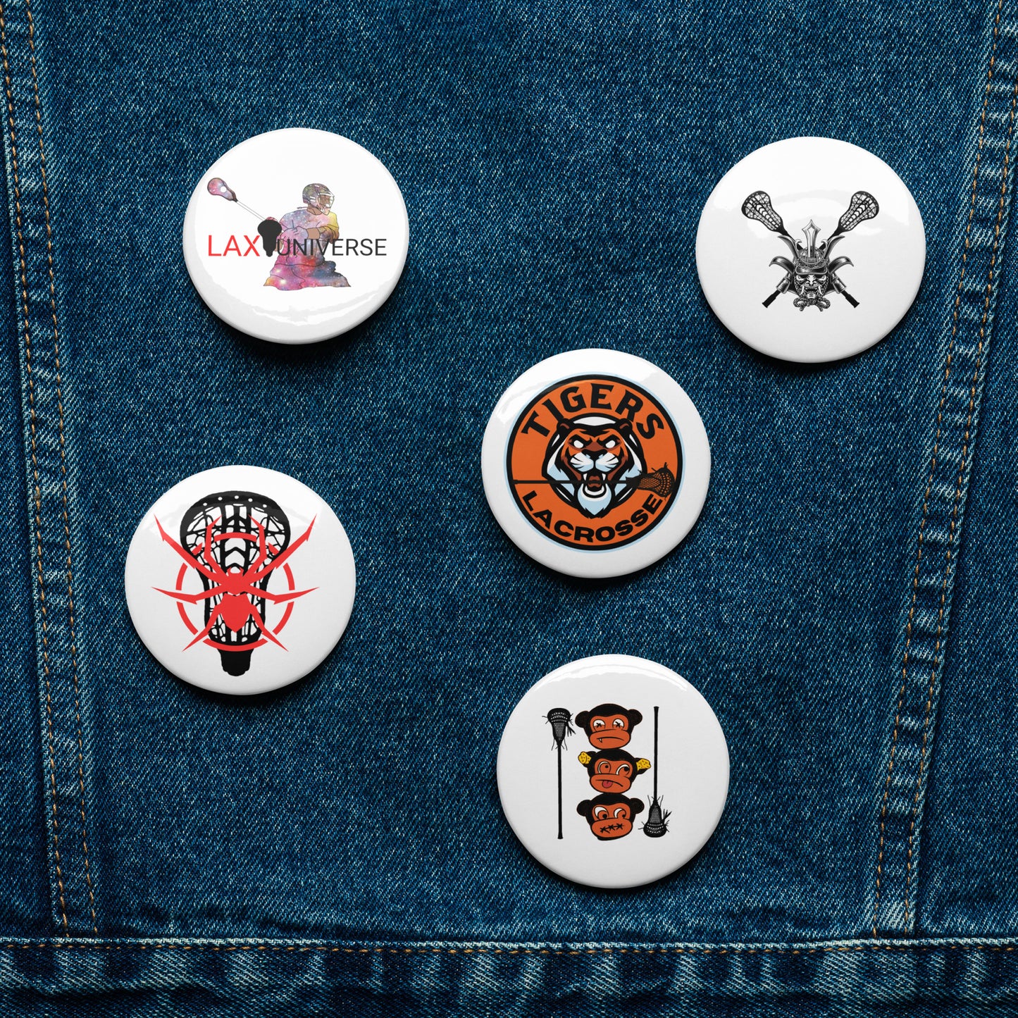 LAXUNIVERSE pin buttons set