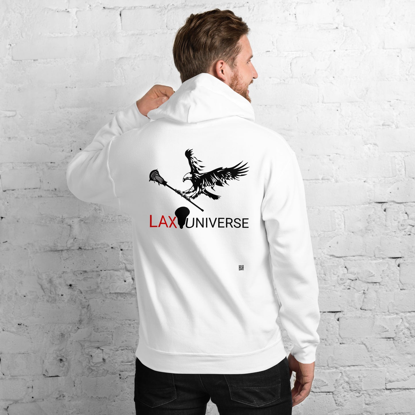 LAXUNIVERSE "Eagle" Black Unisex Hoodie