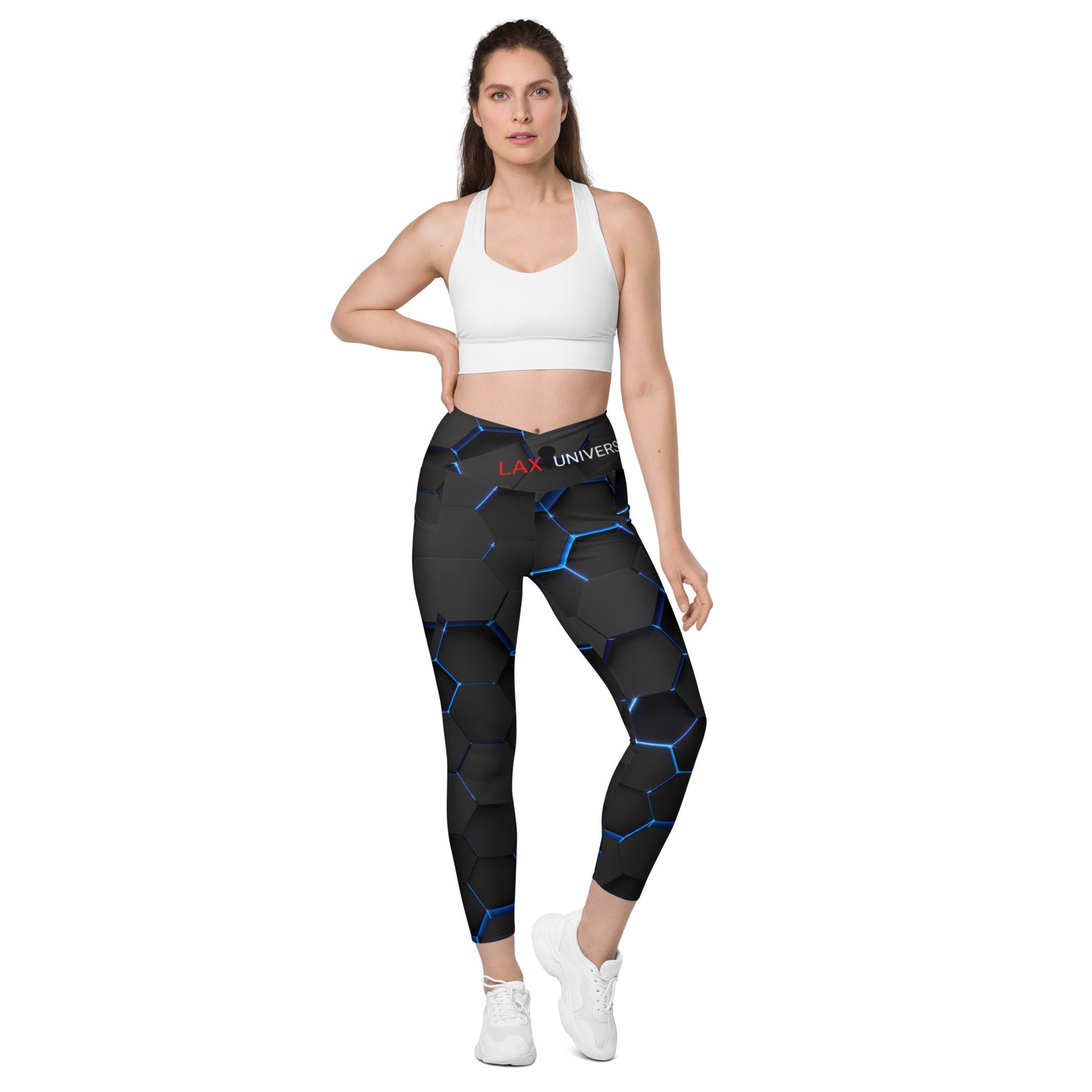 LAXUNIVERSE EX Crossover leggings with pockets