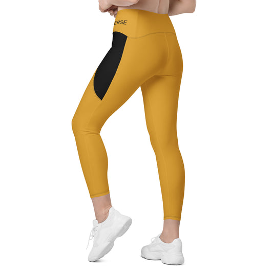 LAXUNIVERSE BUTTERCUP Crossover leggings with pockets
