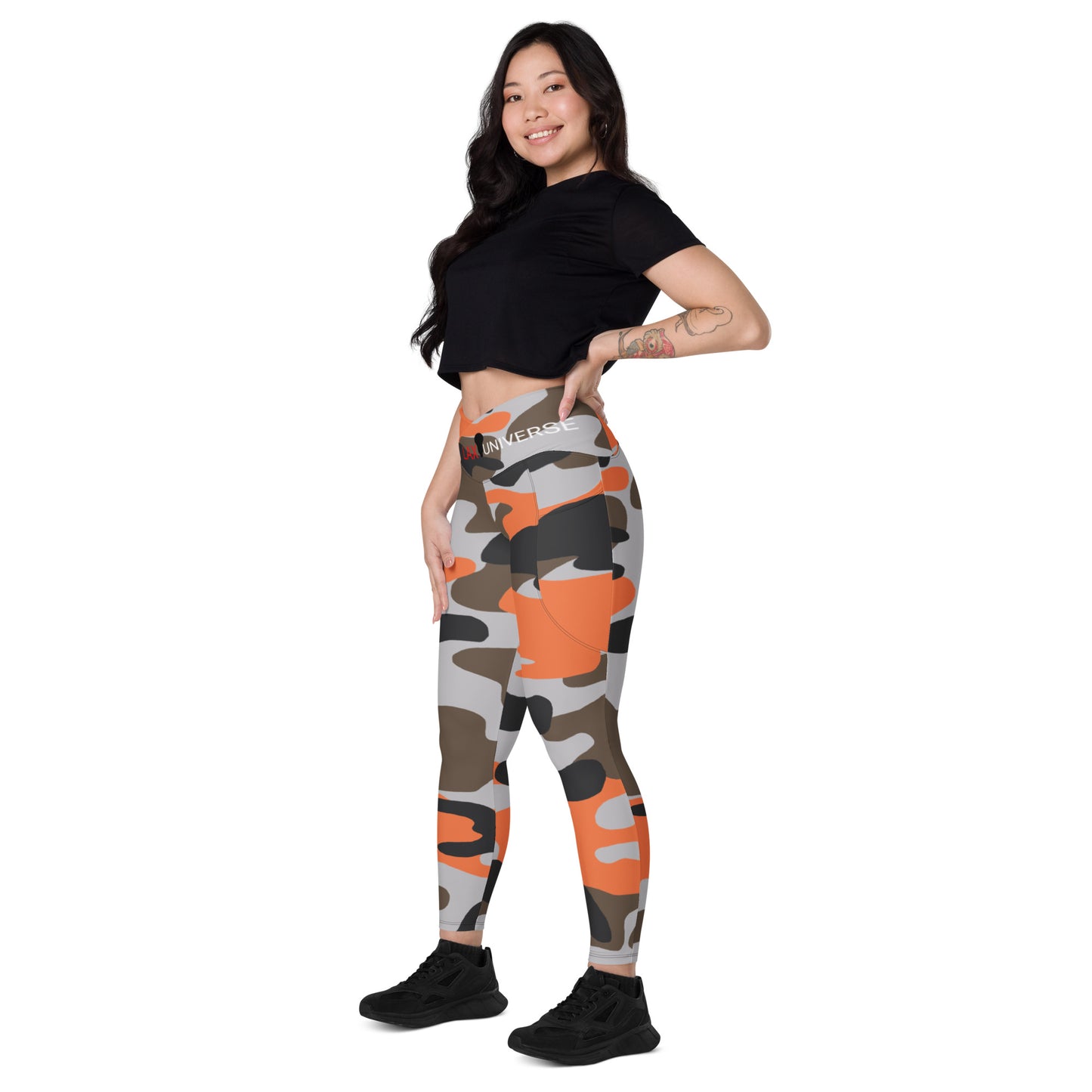 LAXUNIVERSE A1 Crossover leggings with pockets