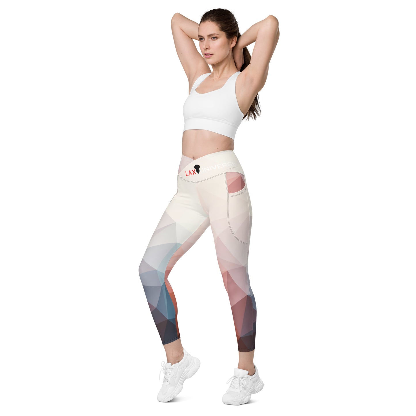 LAXUNIVERSE Crossover leggings with pockets