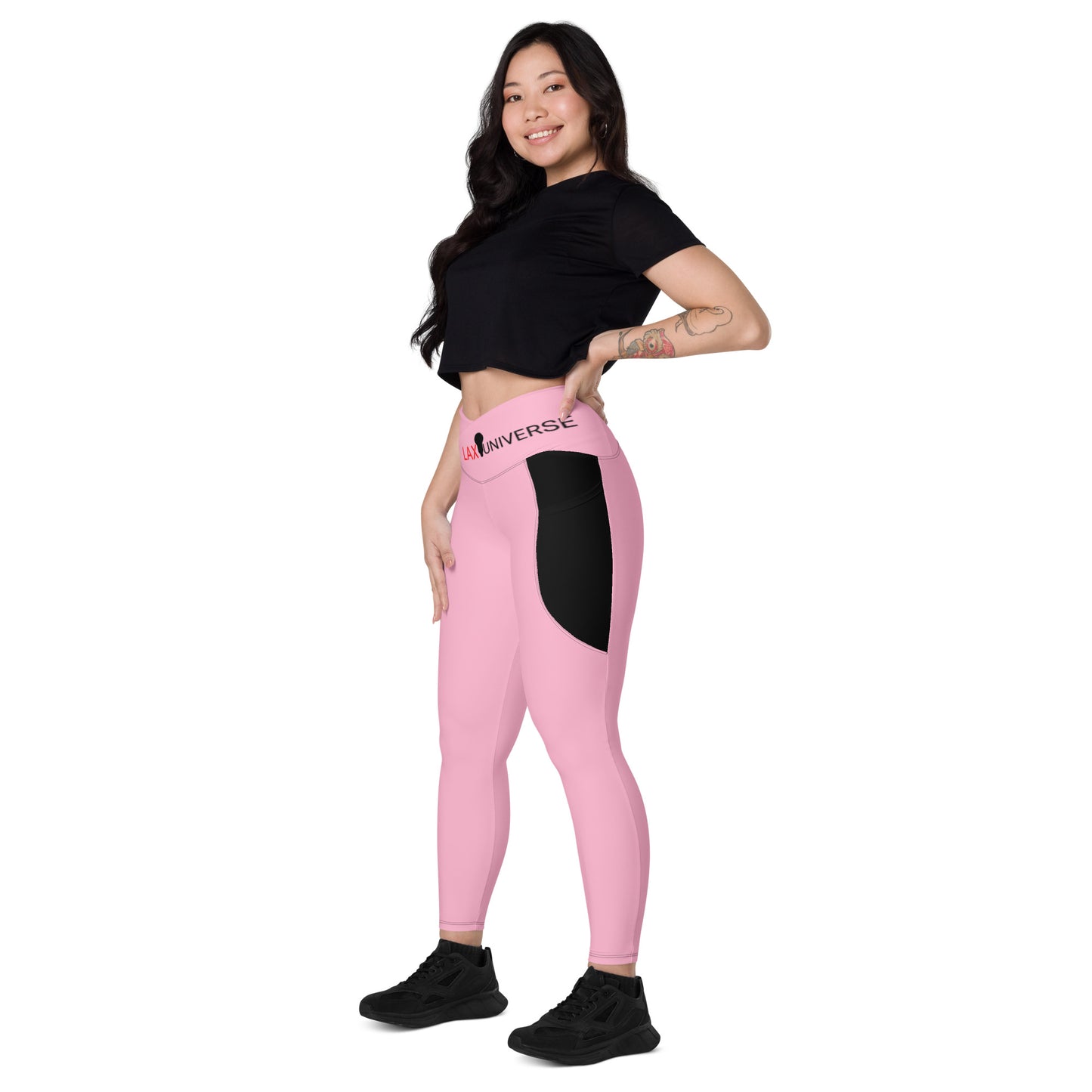 LAXUNIVERSE Cotton Candy Crossover leggings with pockets