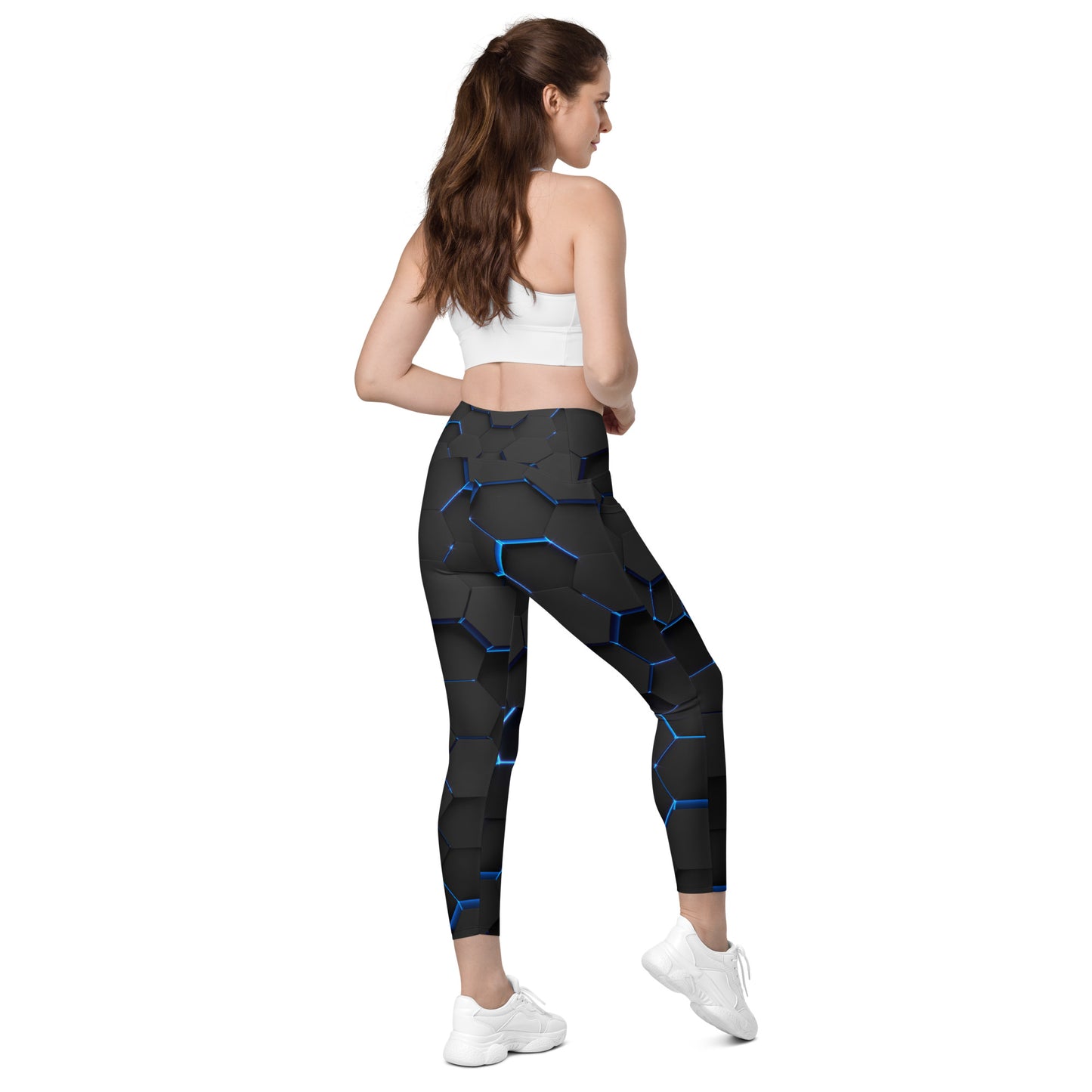 LAXUNIVERSE EX Crossover leggings with pockets