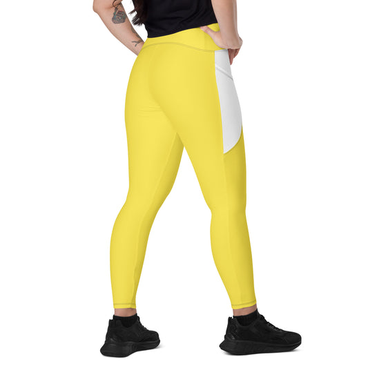 LAXUNIVERSE Paris Daisy Crossover leggings with pockets