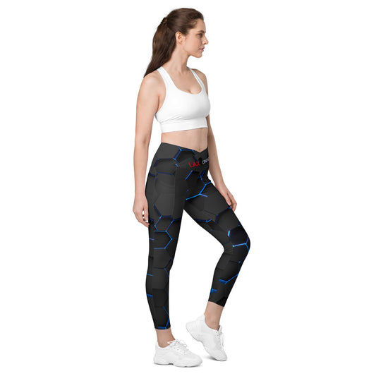 LAXUNIVERSE EX Crossover leggings with pockets