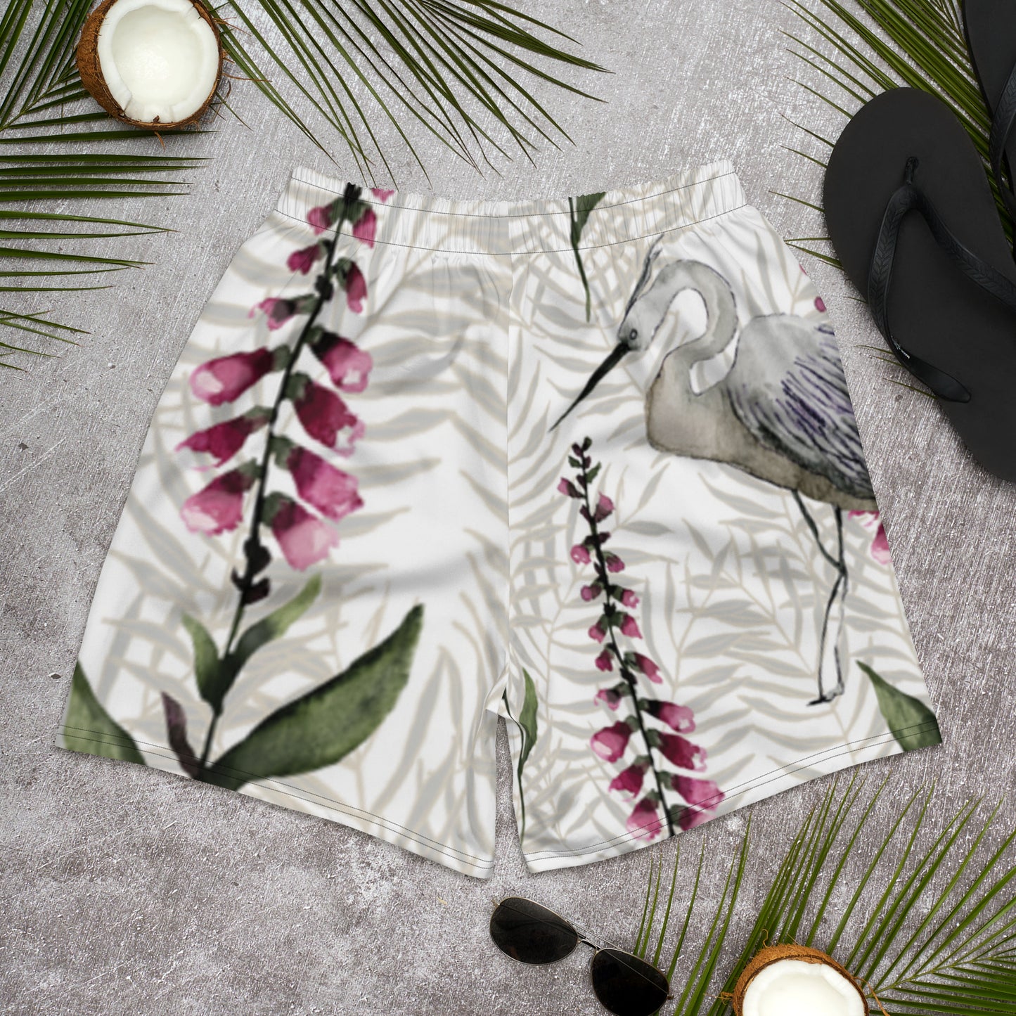 LAXUNIVERSE CRANE Men's Athletic Long Shorts