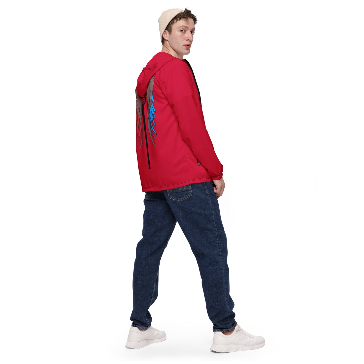 LAXUNIVERSE WINGS Crimson Men’s windbreaker
