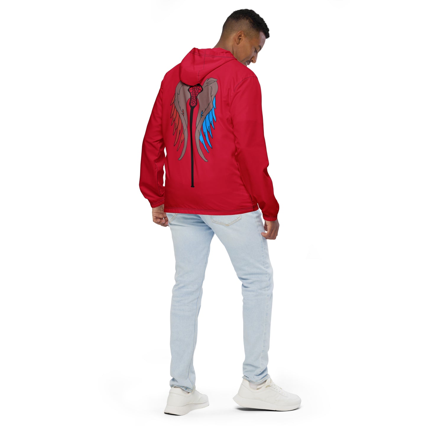 LAXUNIVERSE WINGS Crimson Men’s windbreaker