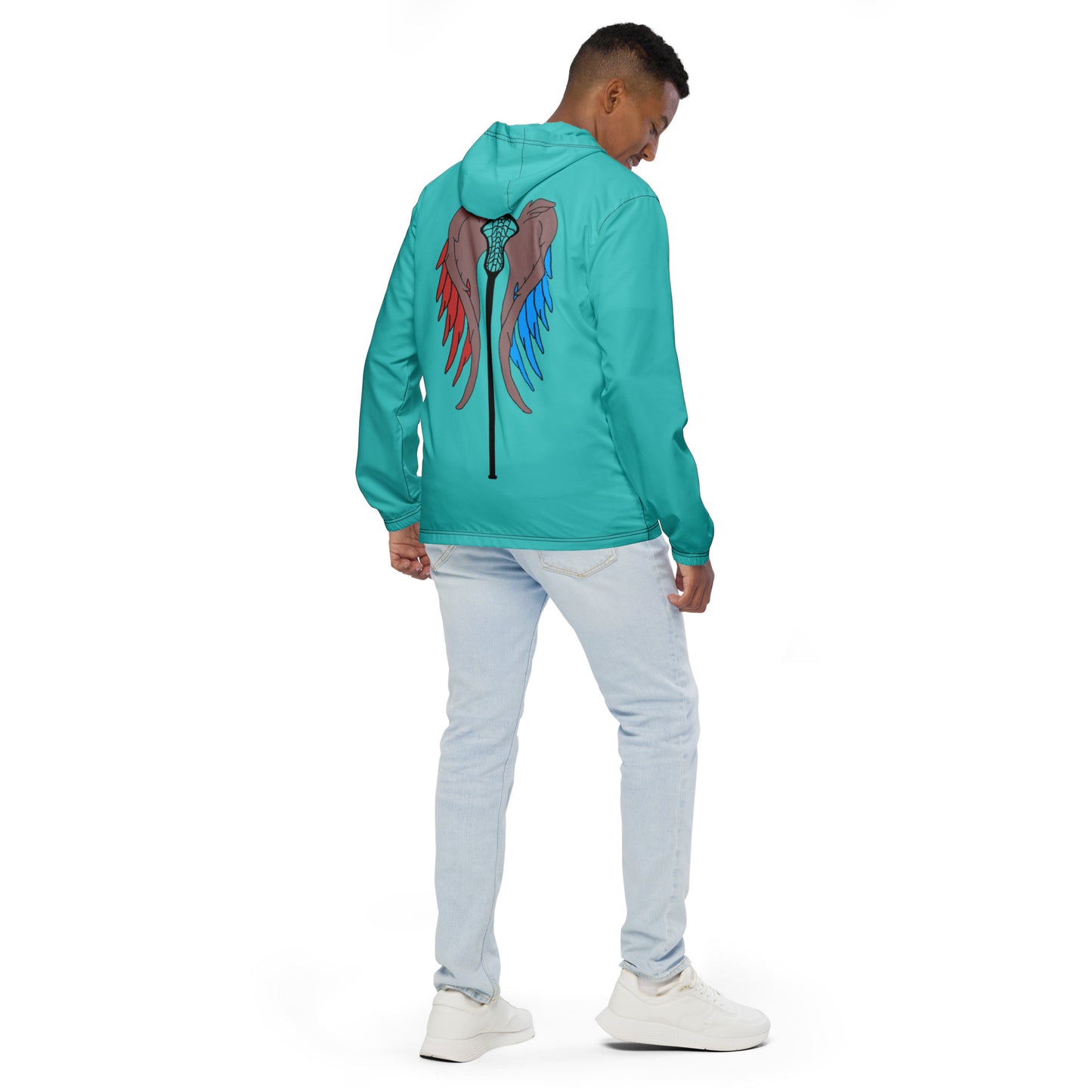 LAXUNIVERSE WINGS Dark Turquoise Men’s windbreaker