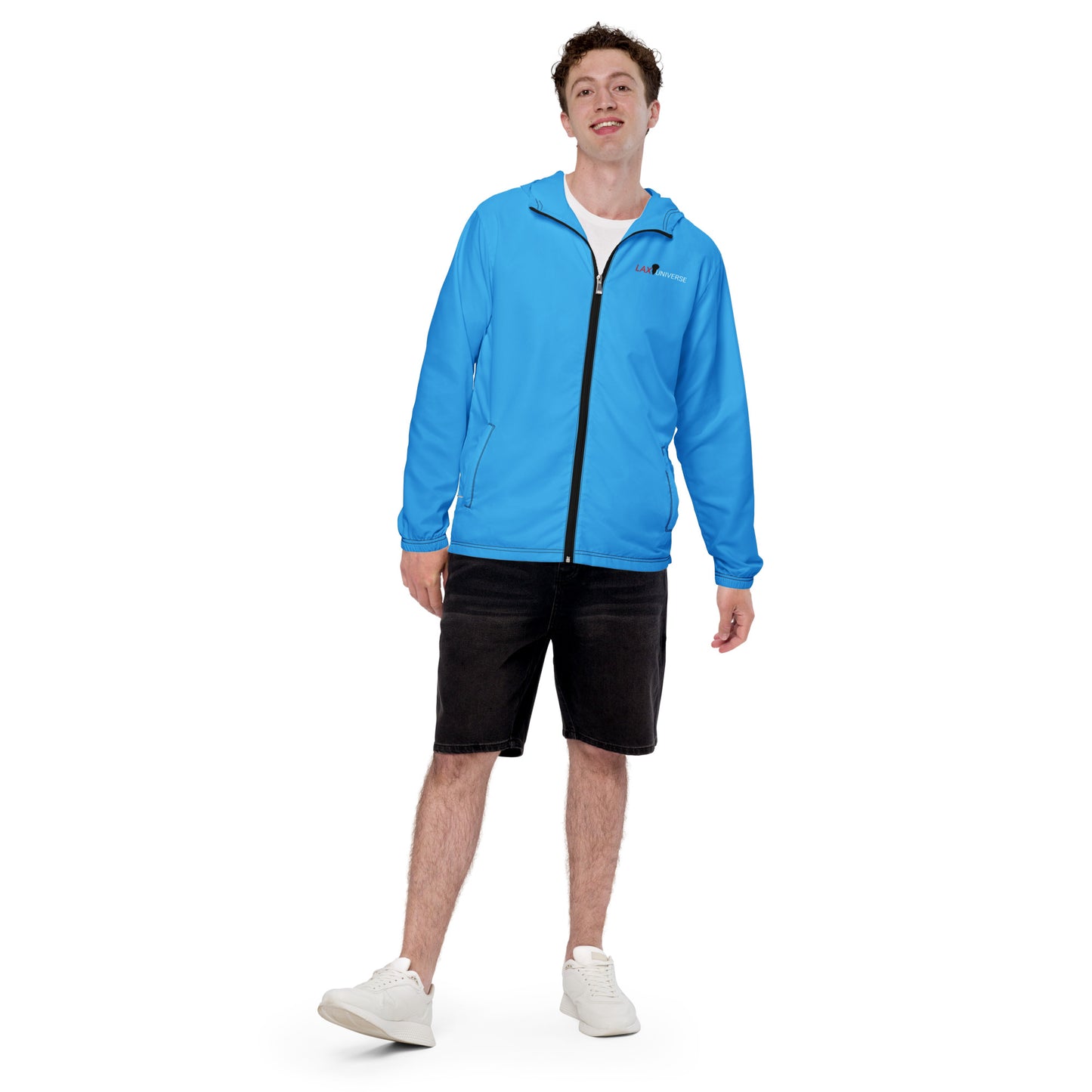 LAXUNIVERSE WINGS Deep Sky Blue Men’s windbreaker