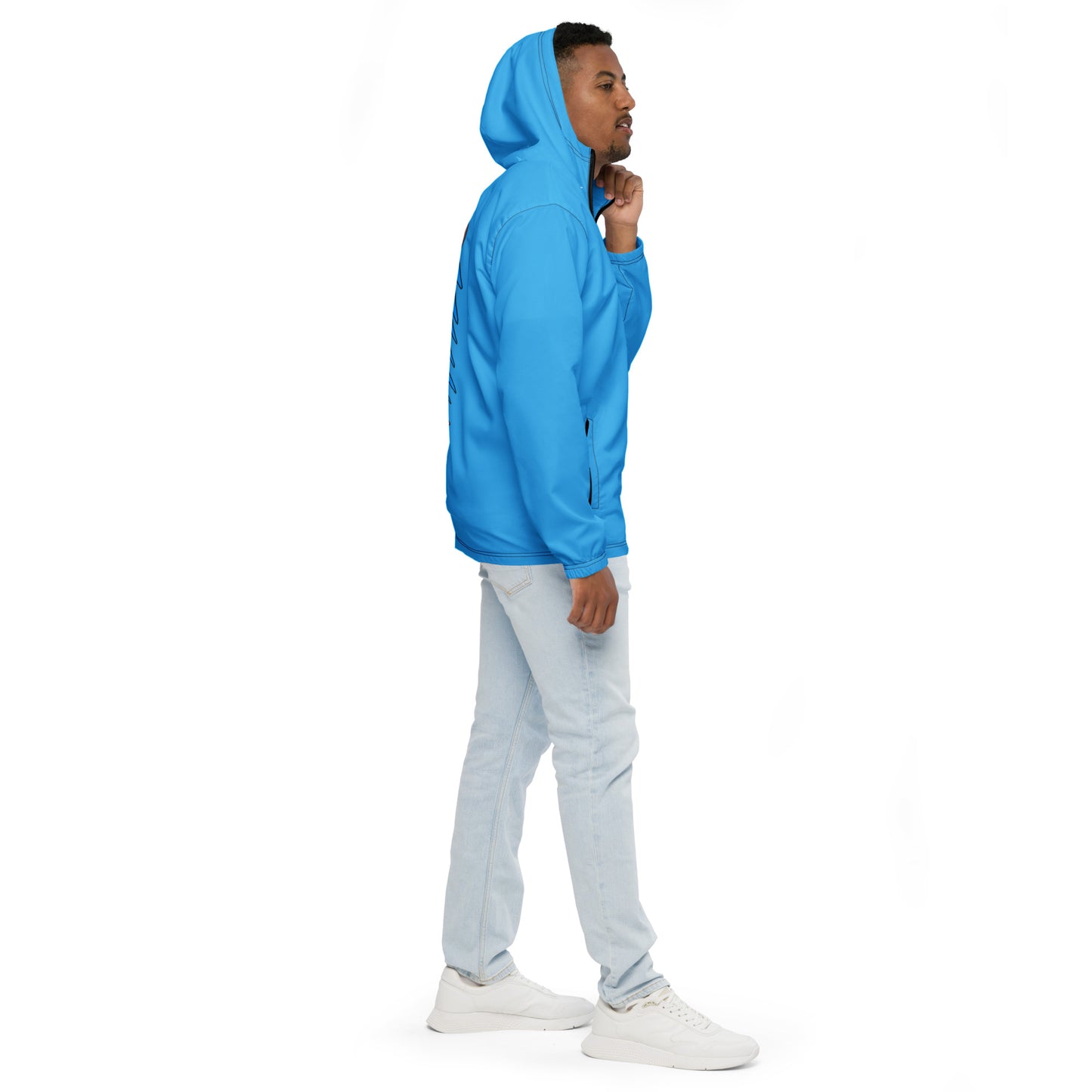 LAXUNIVERSE WINGS Deep Sky Blue Men’s windbreaker