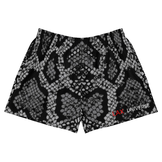 LAXUNIVERSE BLACK SNAKE Women's Athletic Shorts