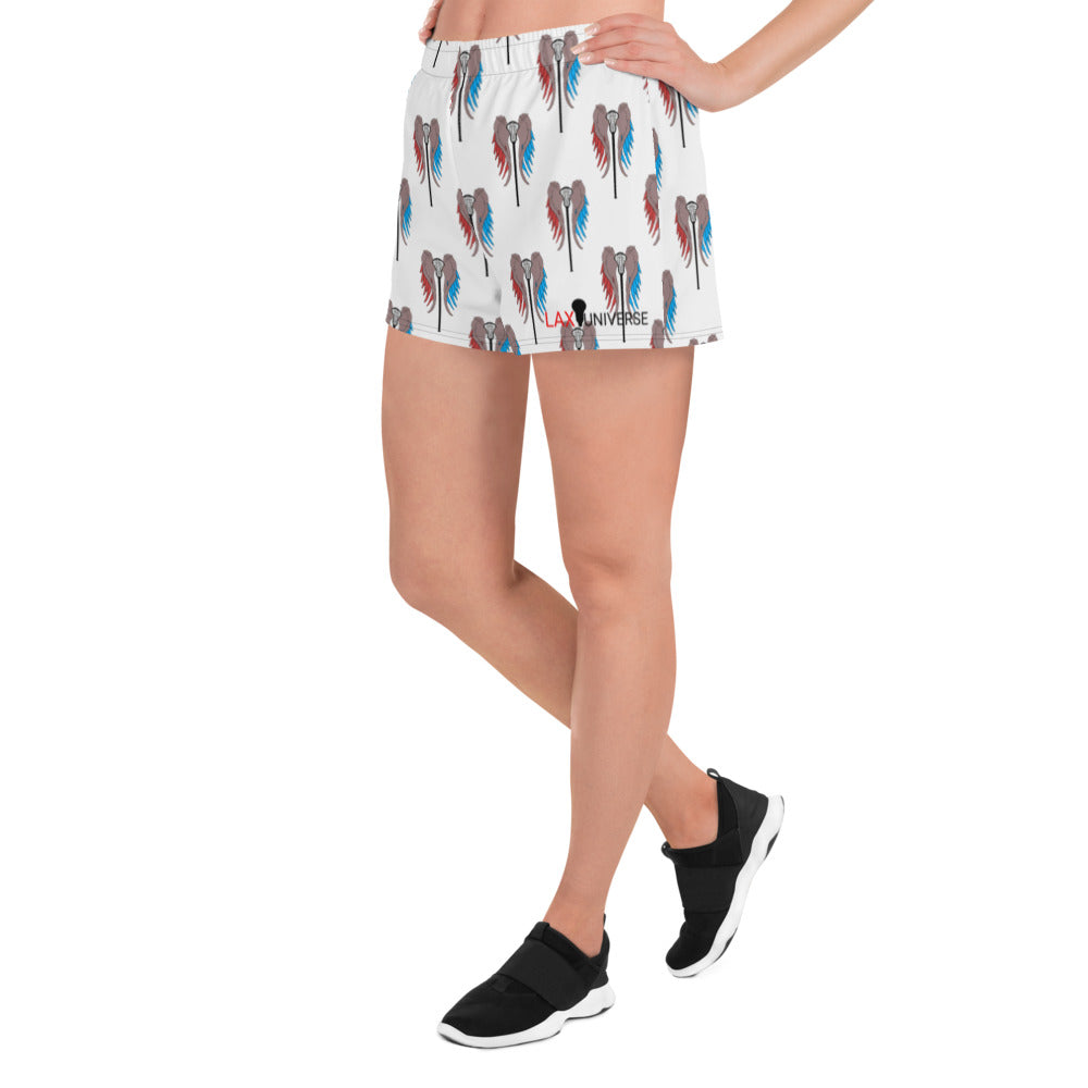 LAXUNIVERSE WINGS2 Women's Athletic Shorts
