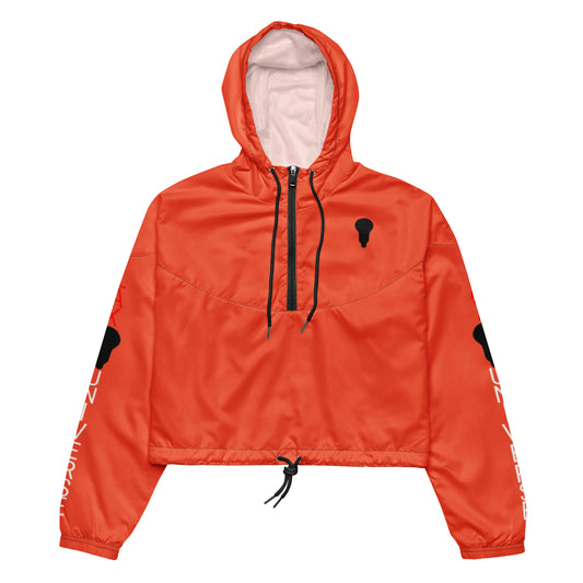 LAXUNIVERSE WINGS Outrageous Orange Women’s cropped windbreaker