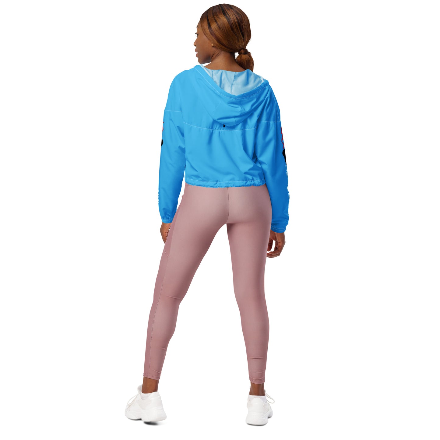 LAXUNIVERSE WINGS Deep Sky BlueWomen’s cropped windbreaker