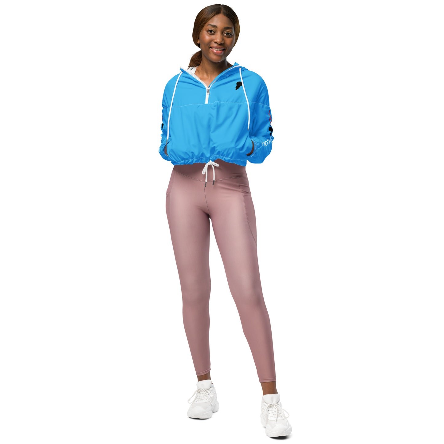 LAXUNIVERSE WINGS Deep Sky BlueWomen’s cropped windbreaker