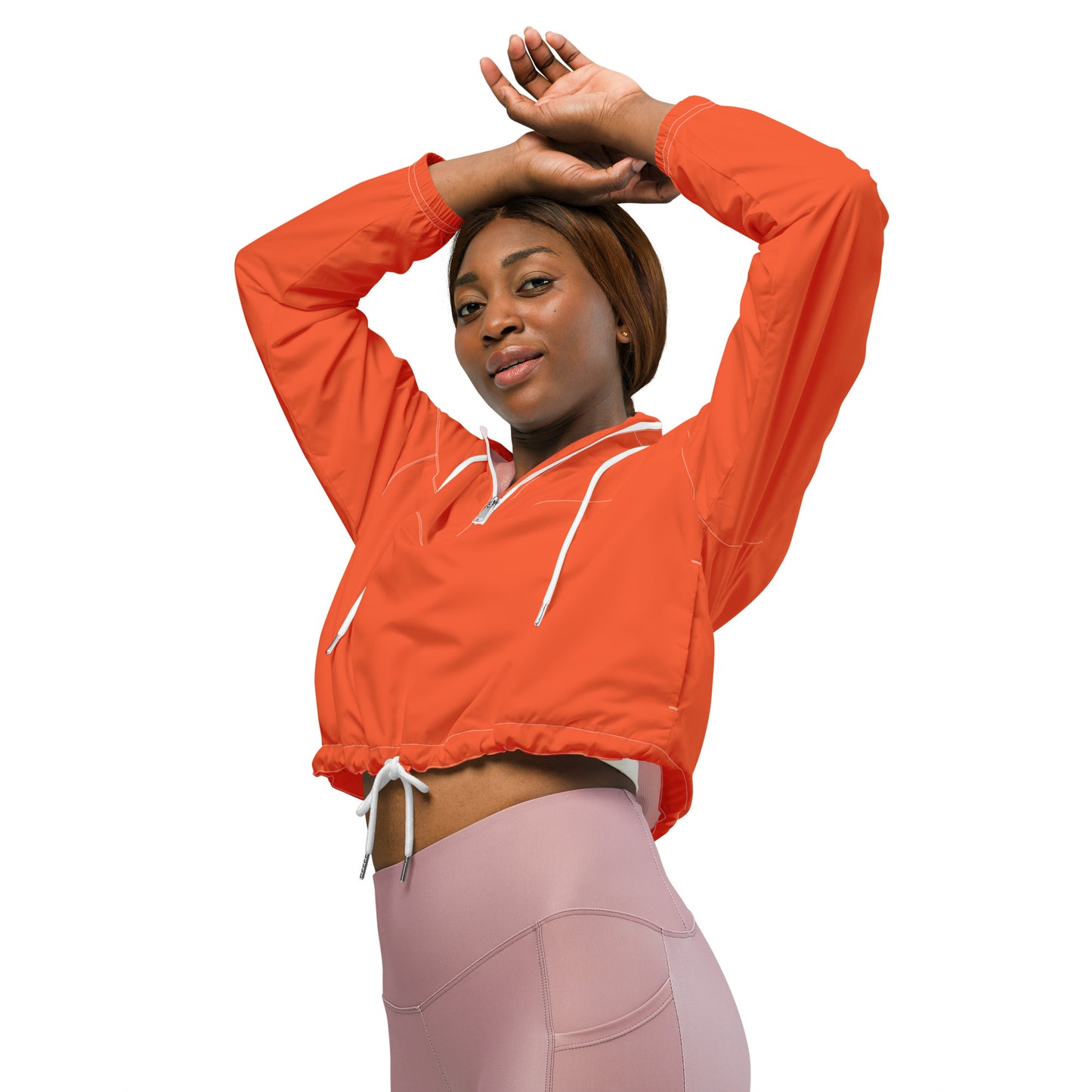 LAXUNIVERSE WINGS Outrageous Orange Women’s cropped windbreaker