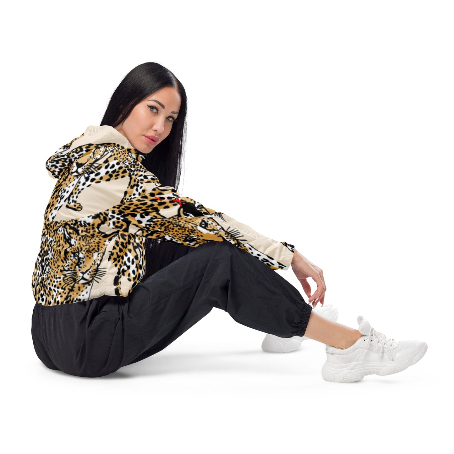 LAXUNIVERSE CHEETAH Women’s cropped windbreaker