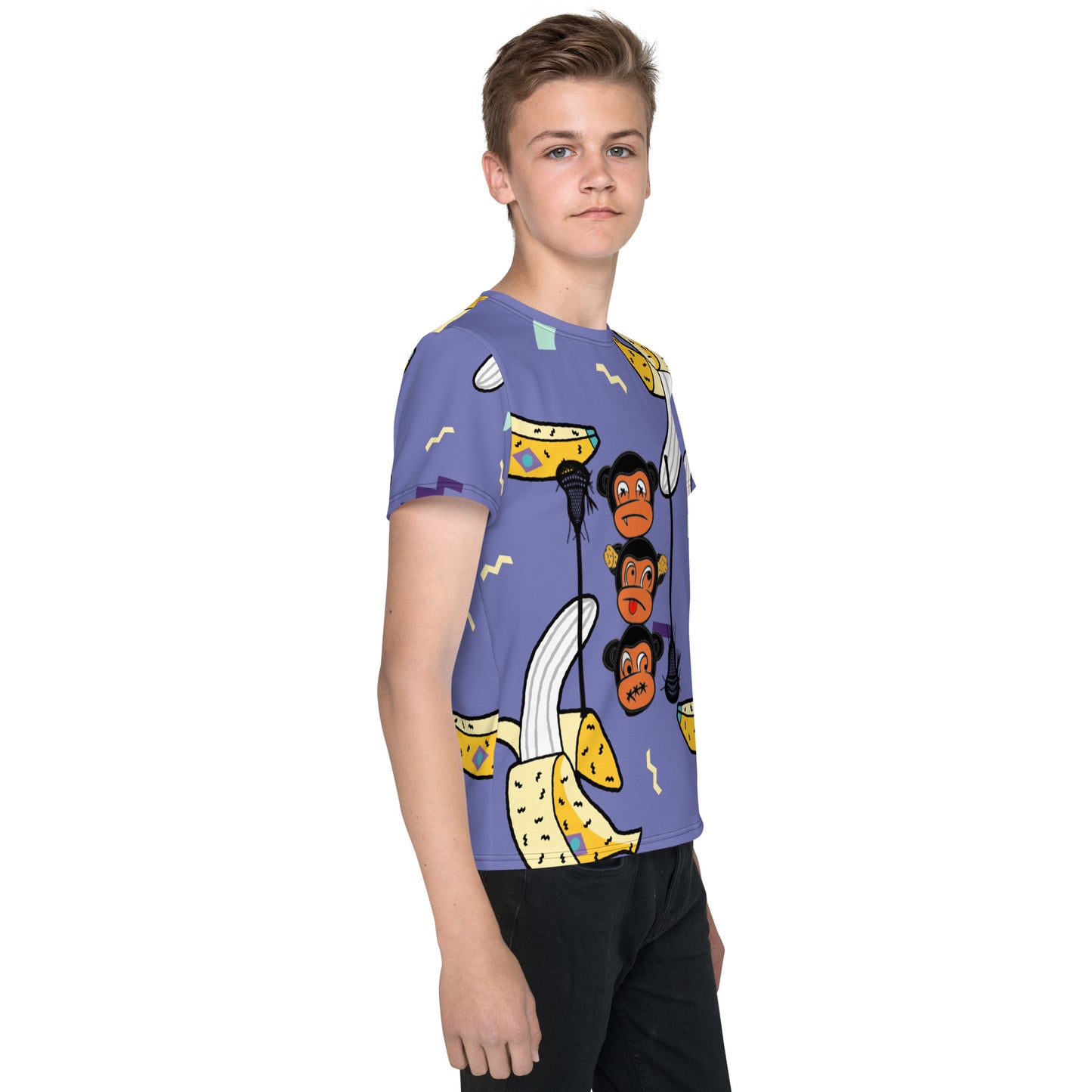 LAXMONKEY Banana Youth Crew Neck