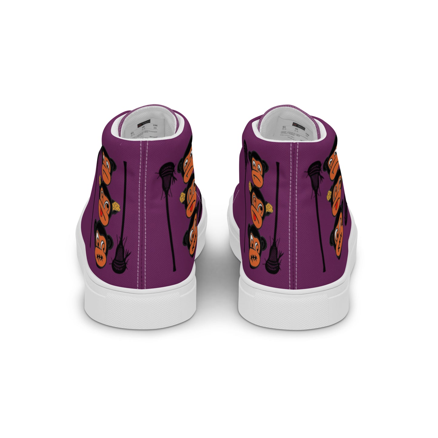 LAXMONKEY PALATINATE PURPLE Men’s high top canvas shoes