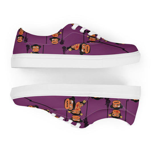 LAXMONKEY PALATINATE PURPLE Men’s lace-up canvas shoes