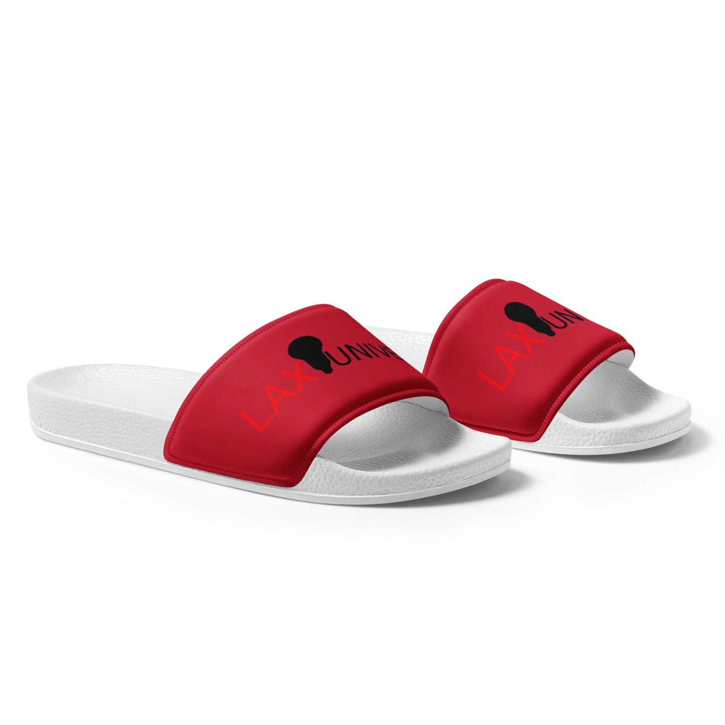 LAXUNIVERSE Red Men’s slides