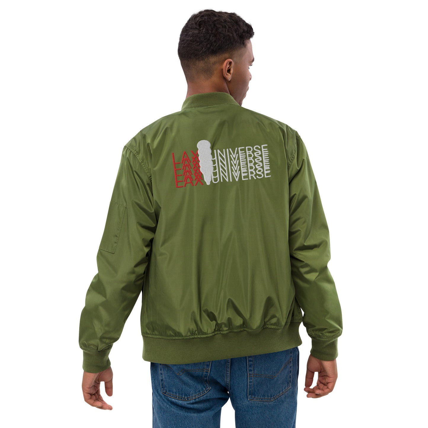 LAXUNIVERSE Premium recycled bomber jacket