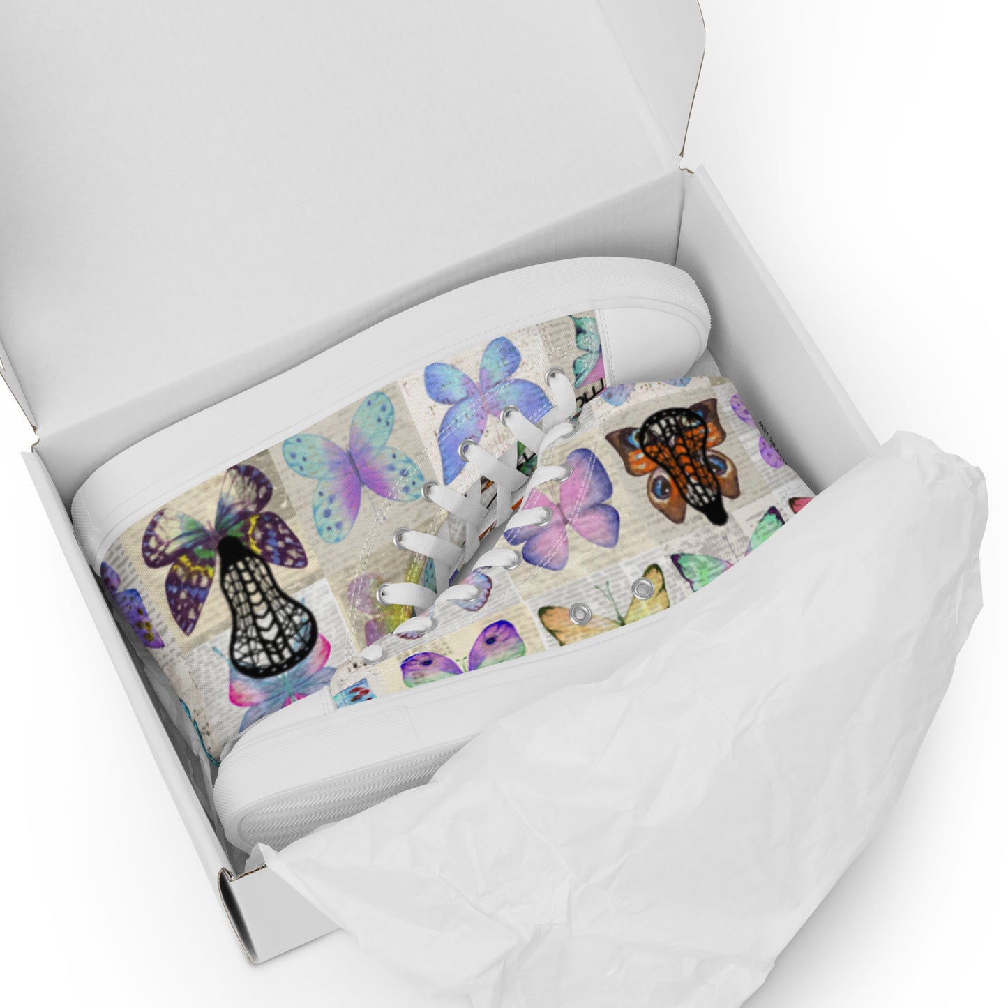 LAXUNIVERSE Women’s BUTTERFLY high top