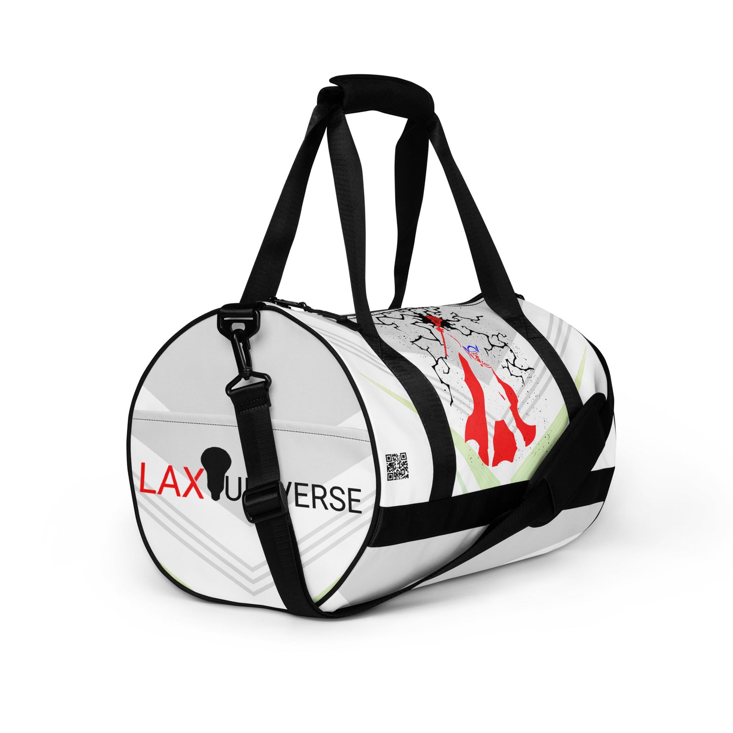 LAXUNIVERSE "Thor" White Gym Bag