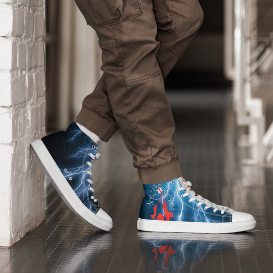 LAXUNIVERSE  "Thor" Men’s high top canvas shoes