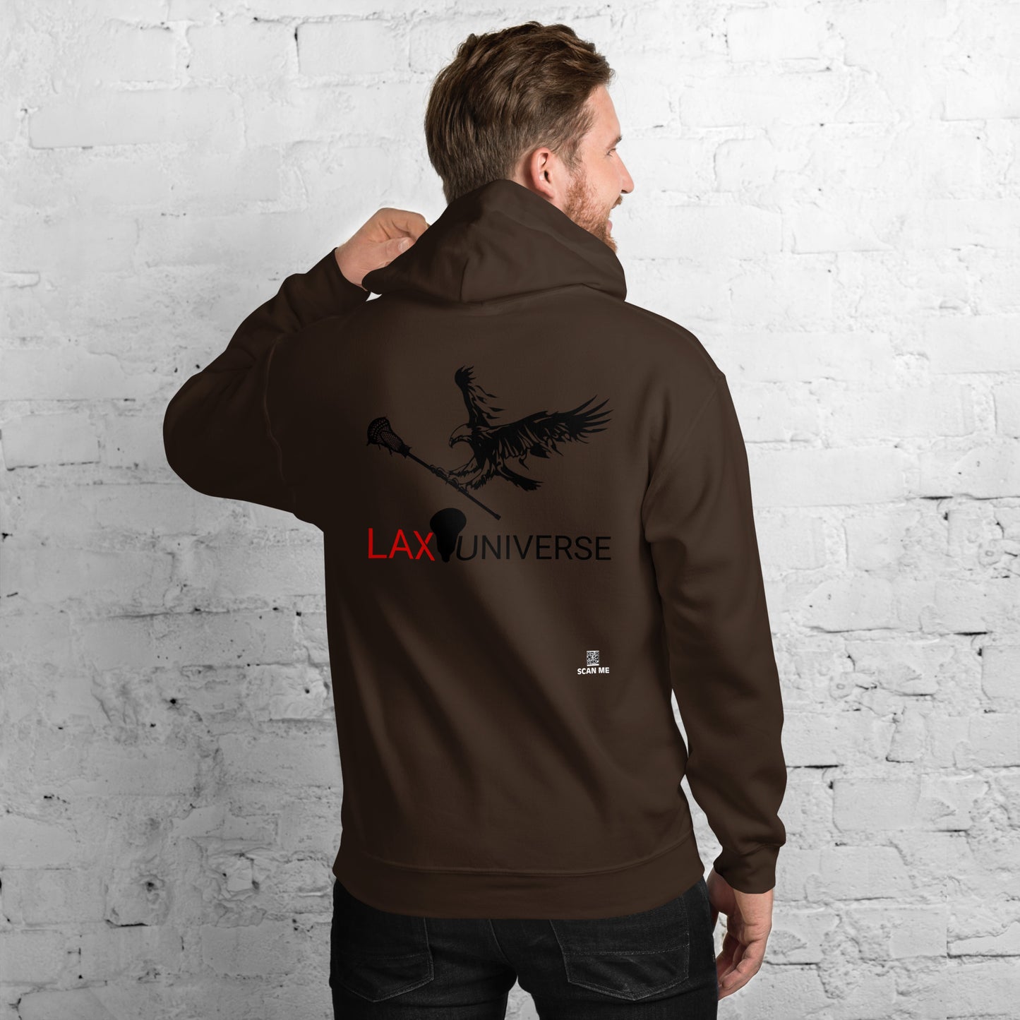 LAXUNIVERSE "Eagle" Black Unisex Hoodie