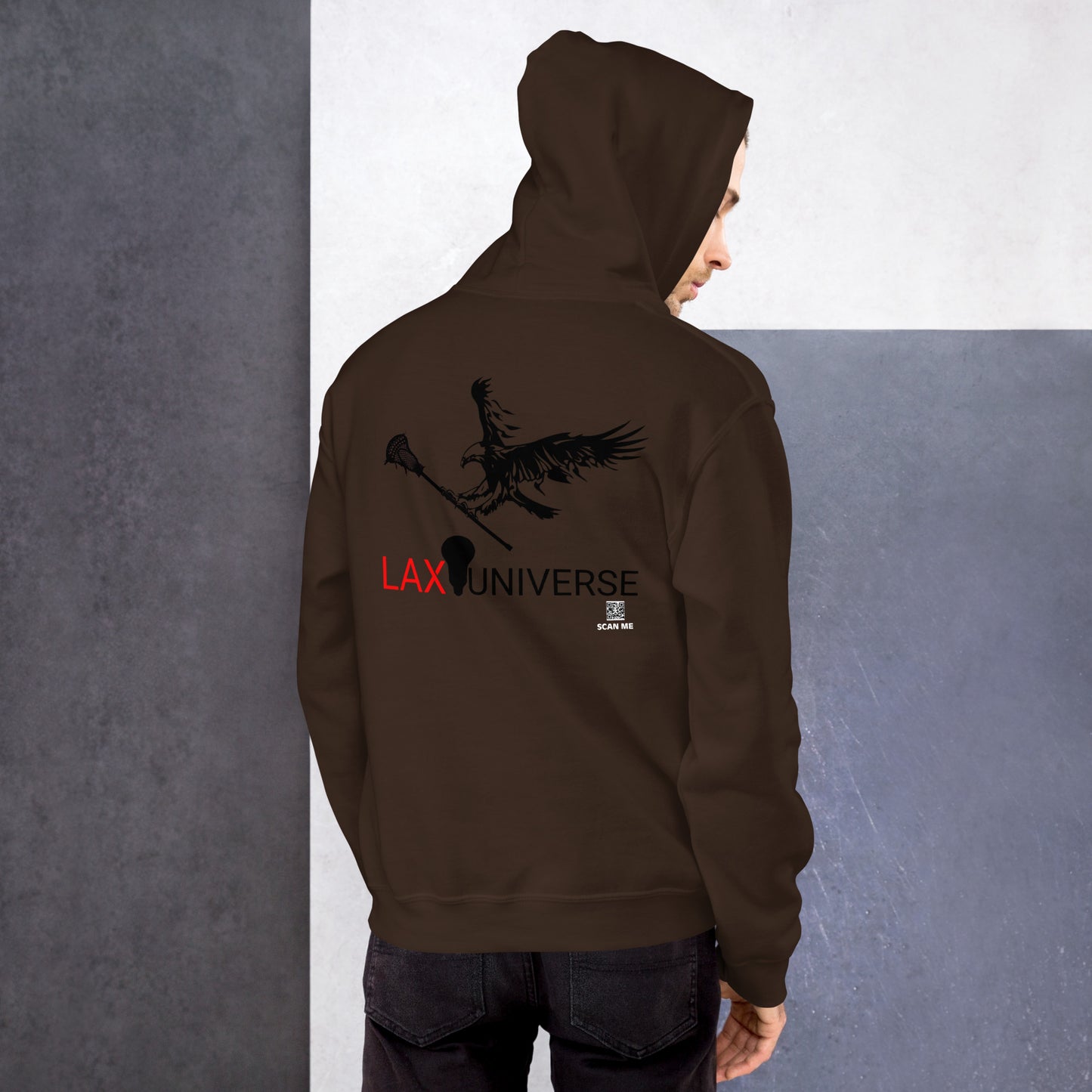 LAXUNIVERSE "Eagle" Black Unisex Hoodie