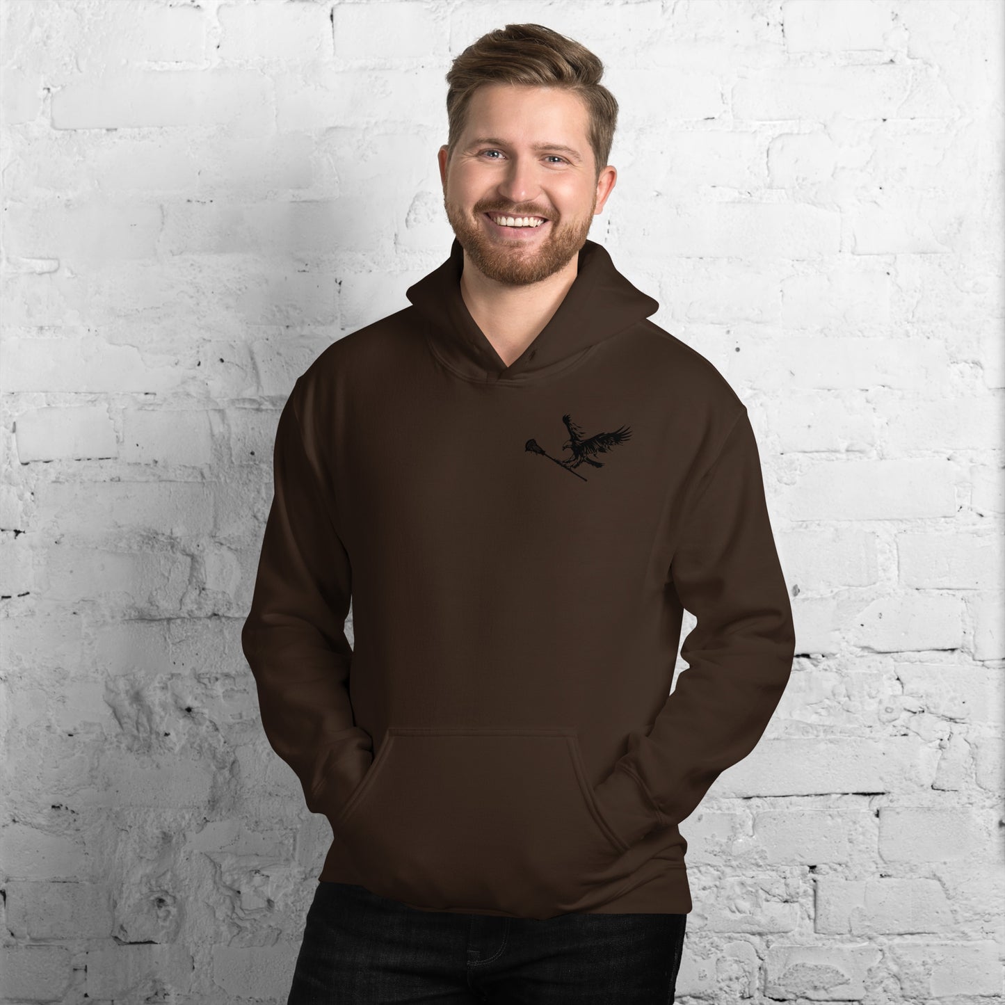 LAXUNIVERSE "Eagle" Black Unisex Hoodie