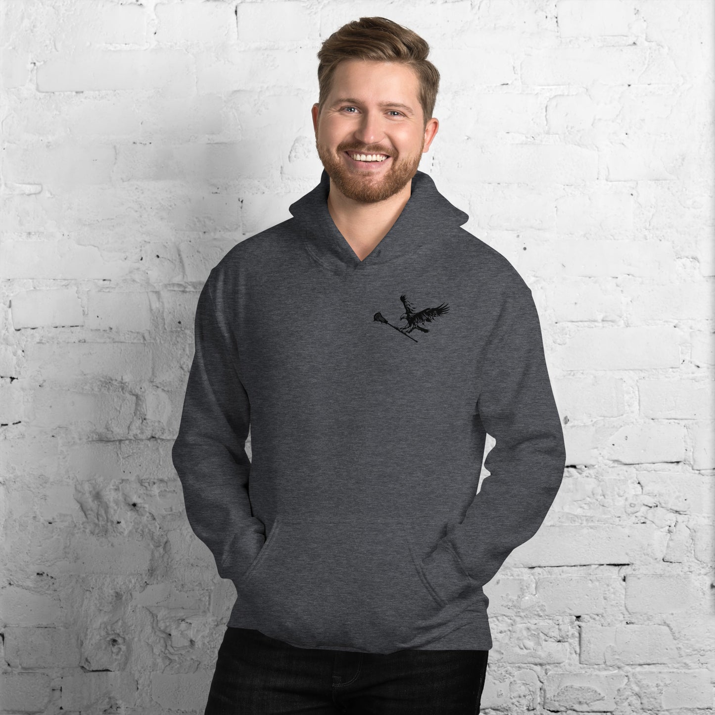 LAXUNIVERSE "Eagle" Black Unisex Hoodie