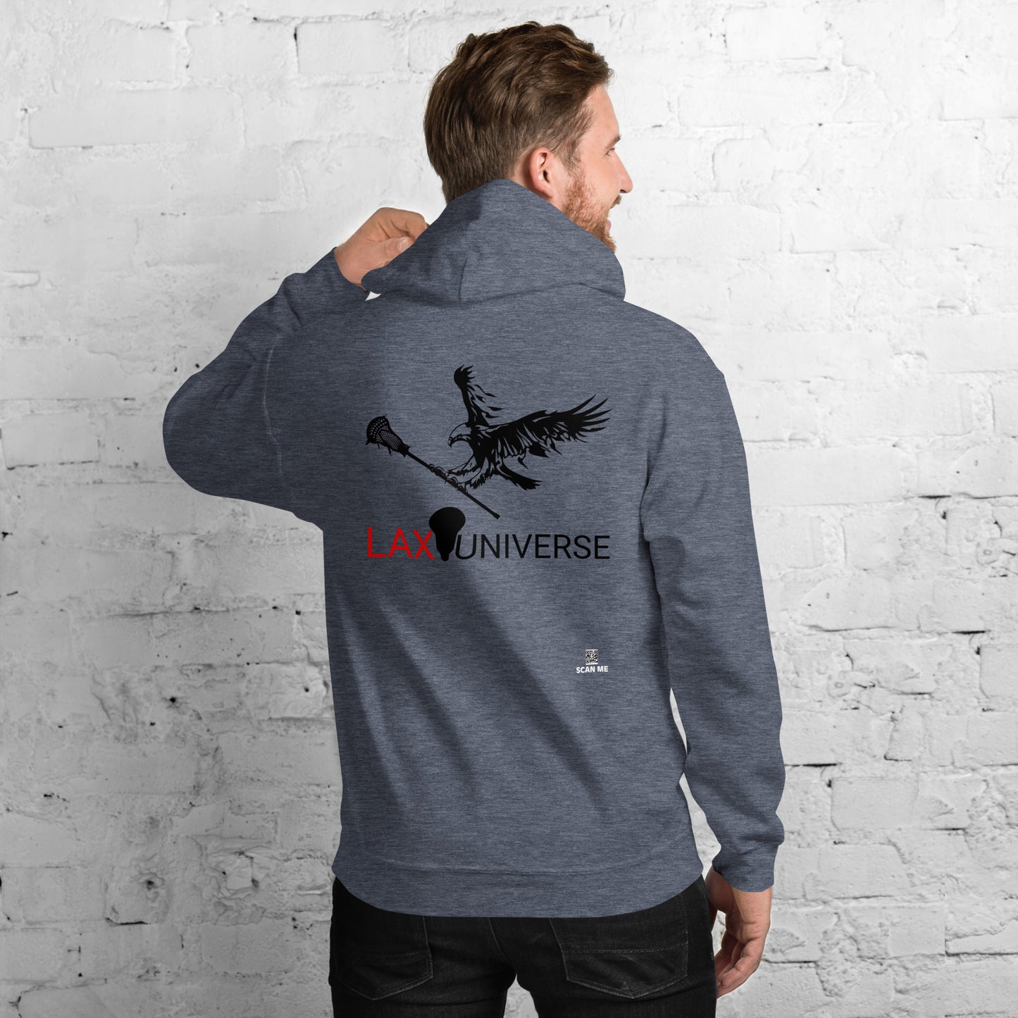 LAXUNIVERSE "Eagle" Black Unisex Hoodie