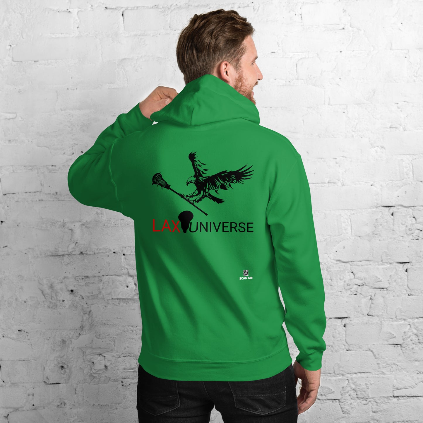 LAXUNIVERSE "Eagle" Black Unisex Hoodie