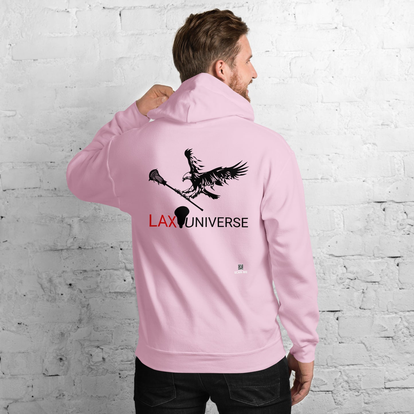 LAXUNIVERSE "Eagle" Black Unisex Hoodie