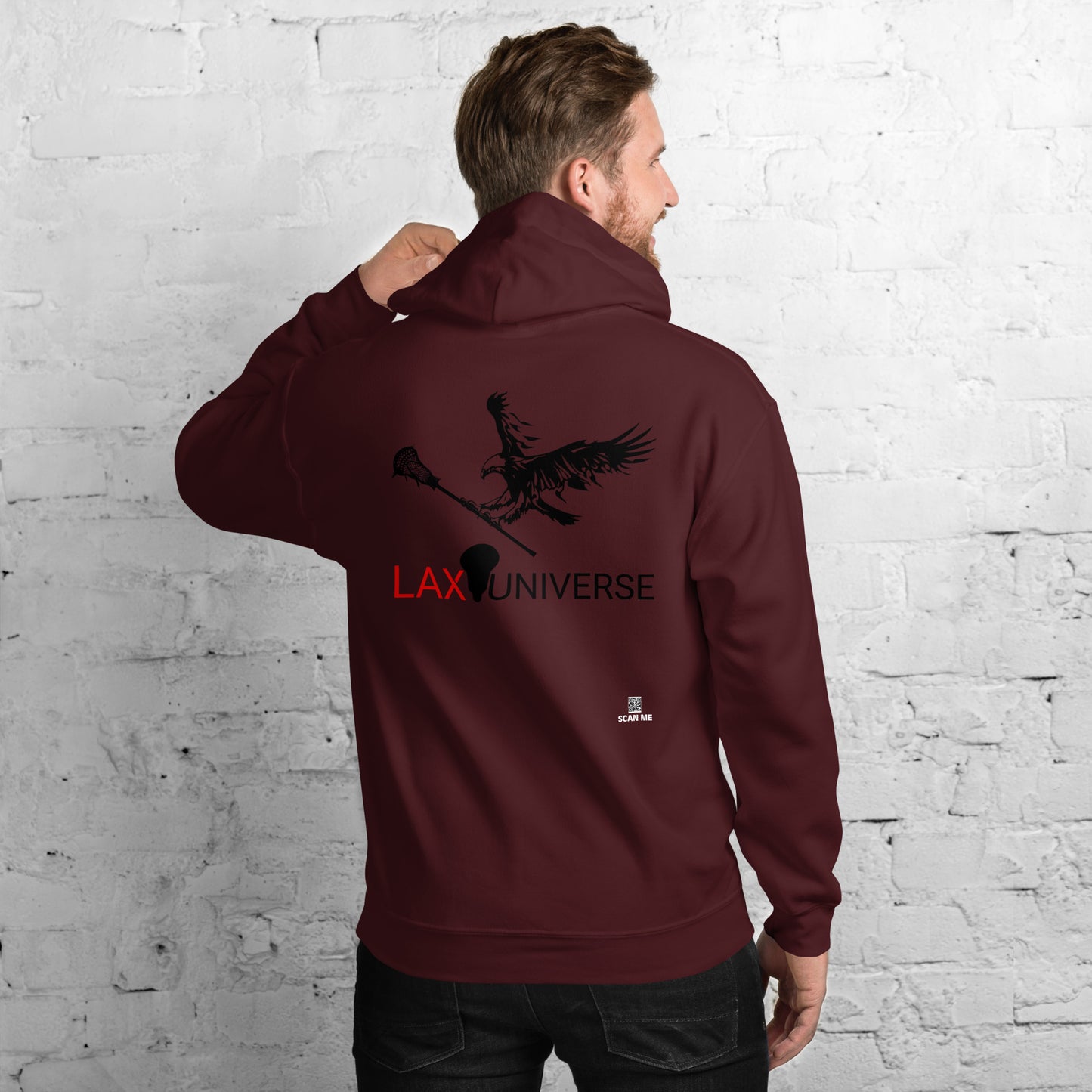 LAXUNIVERSE "Eagle" Black Unisex Hoodie