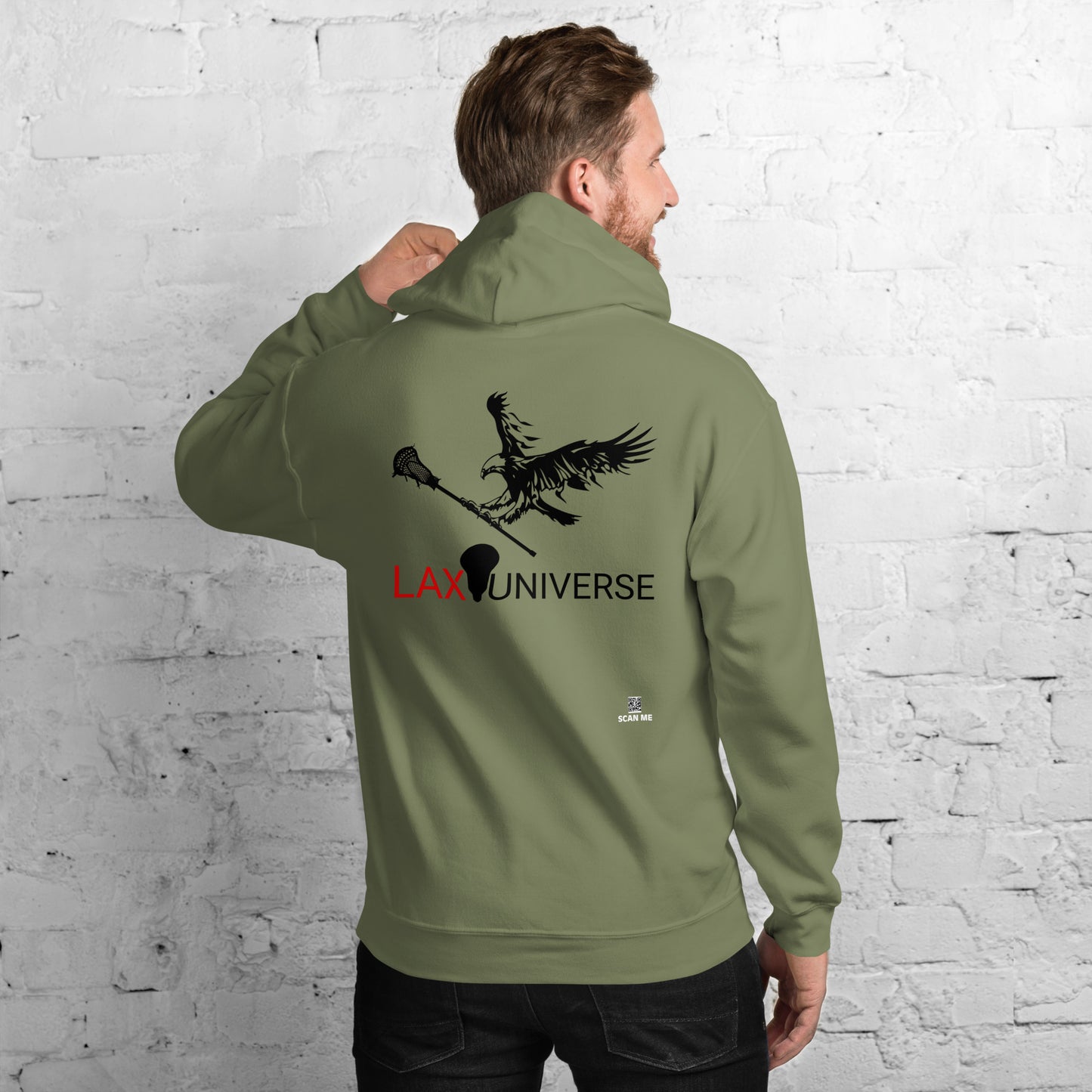 LAXUNIVERSE "Eagle" Black Unisex Hoodie