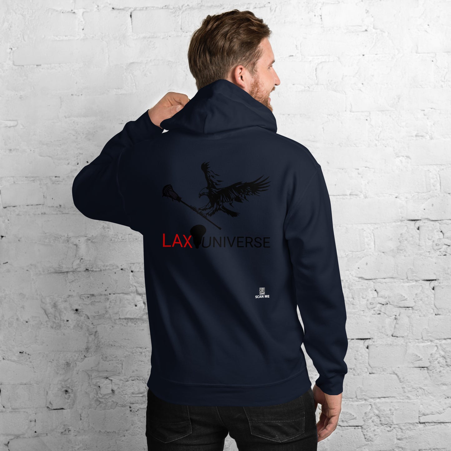 LAXUNIVERSE "Eagle" Black Unisex Hoodie