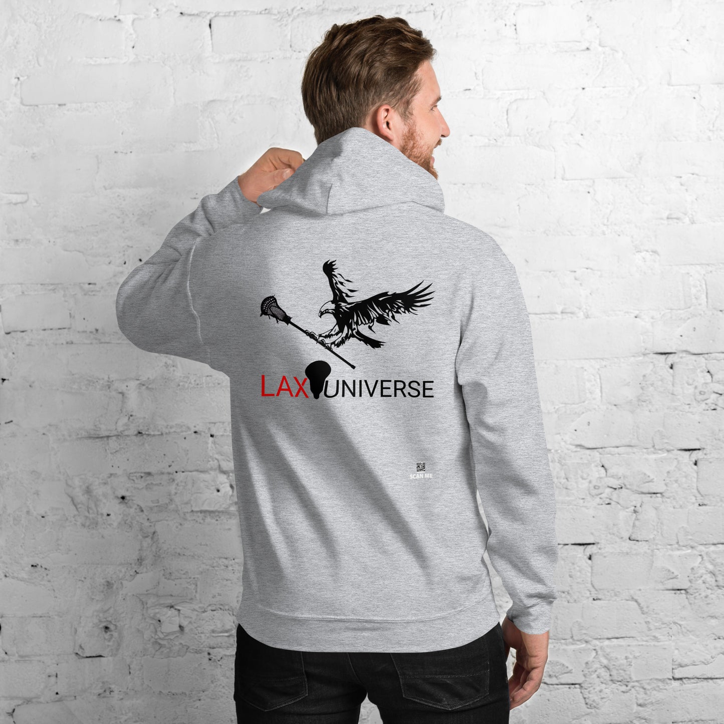 LAXUNIVERSE "Eagle" Black Unisex Hoodie