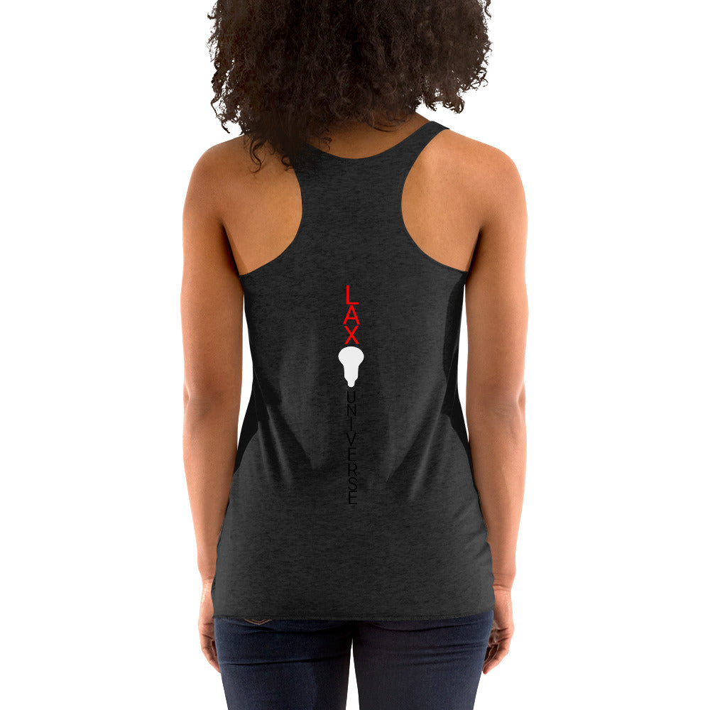 LAXUNIVERSE "LAXMom" Women's Racerback Tank