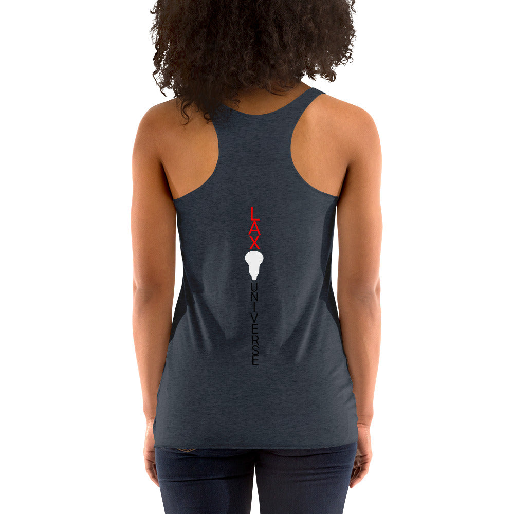 LAXUNIVERSE "LAXMom" Women's Racerback Tank