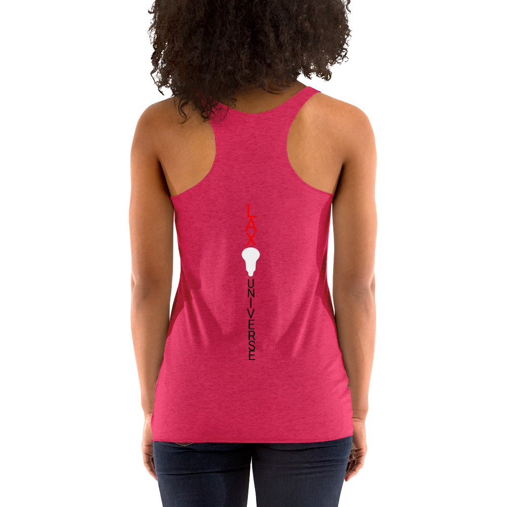 LAXUNIVERSE "LAXMom" Women's Racerback Tank