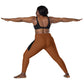 LAXUNIVERSE Saddle Brown Crossover leggings with pockets