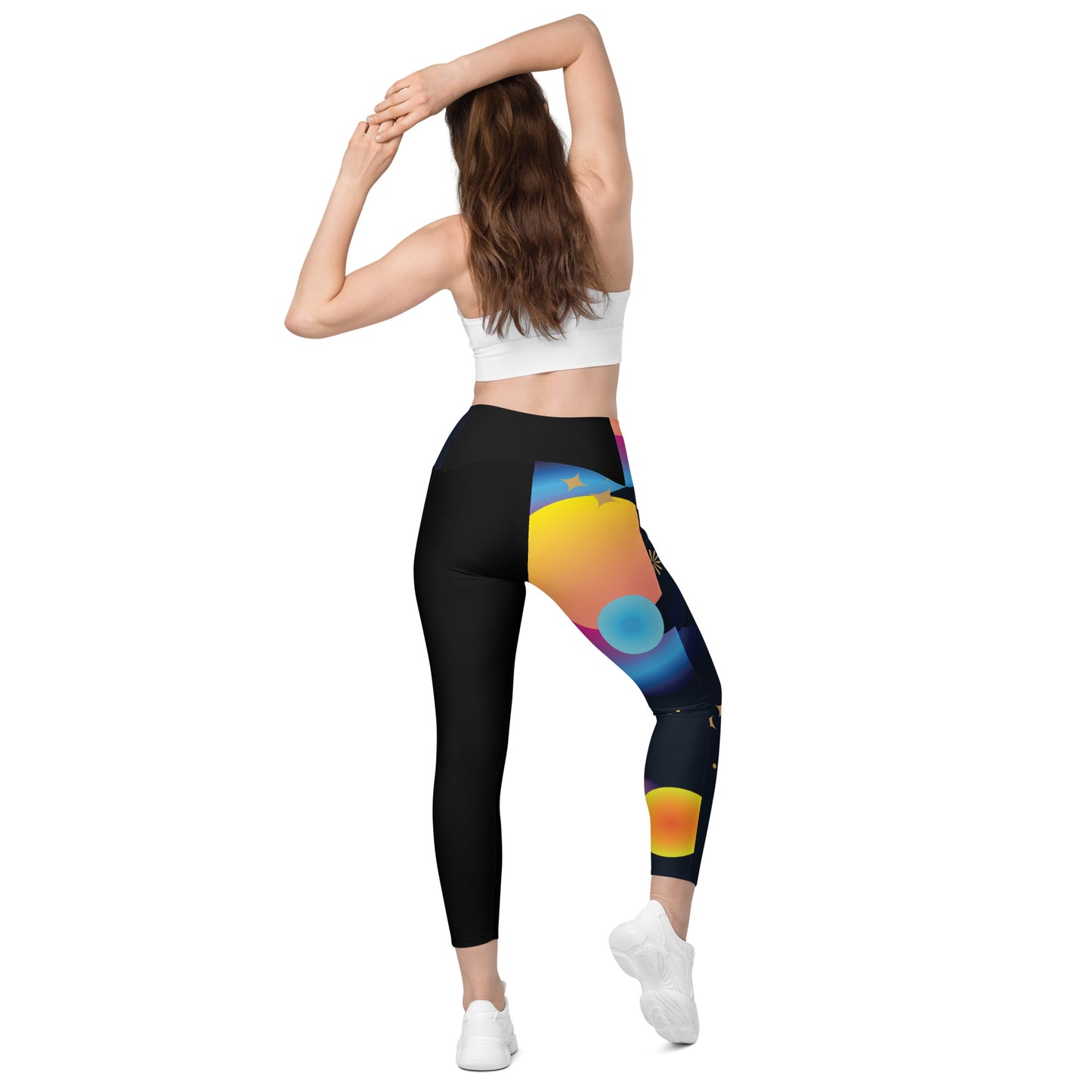 LAXUNIVERSE MOON BEAR Crossover leggings with pockets