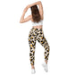 LAXUNIVERSE CHEETAH PRINT Crossover leggings with pockets