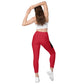 LAXUNIVERSE RED Crossover leggings with pockets
